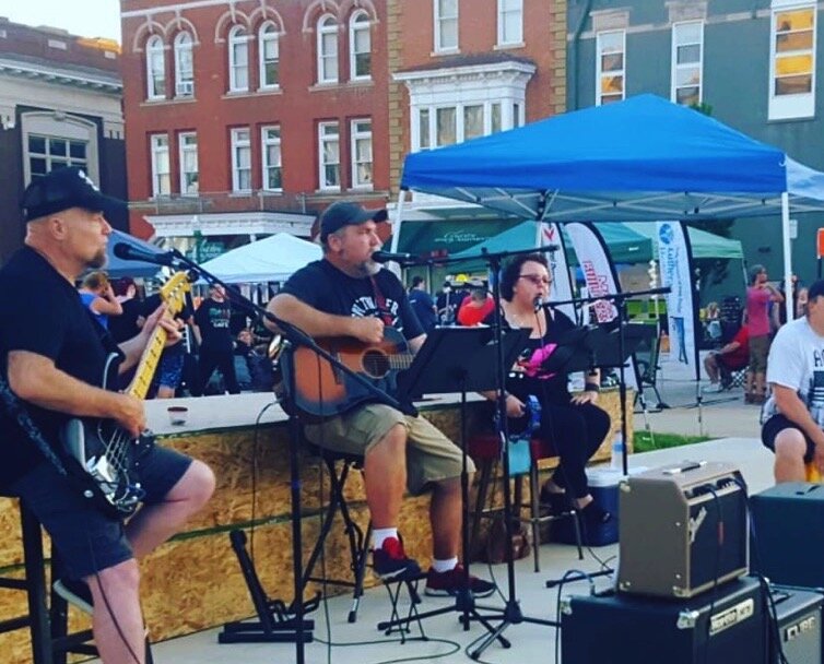 Local bands play during First Fridays events in downtown Columbia City.