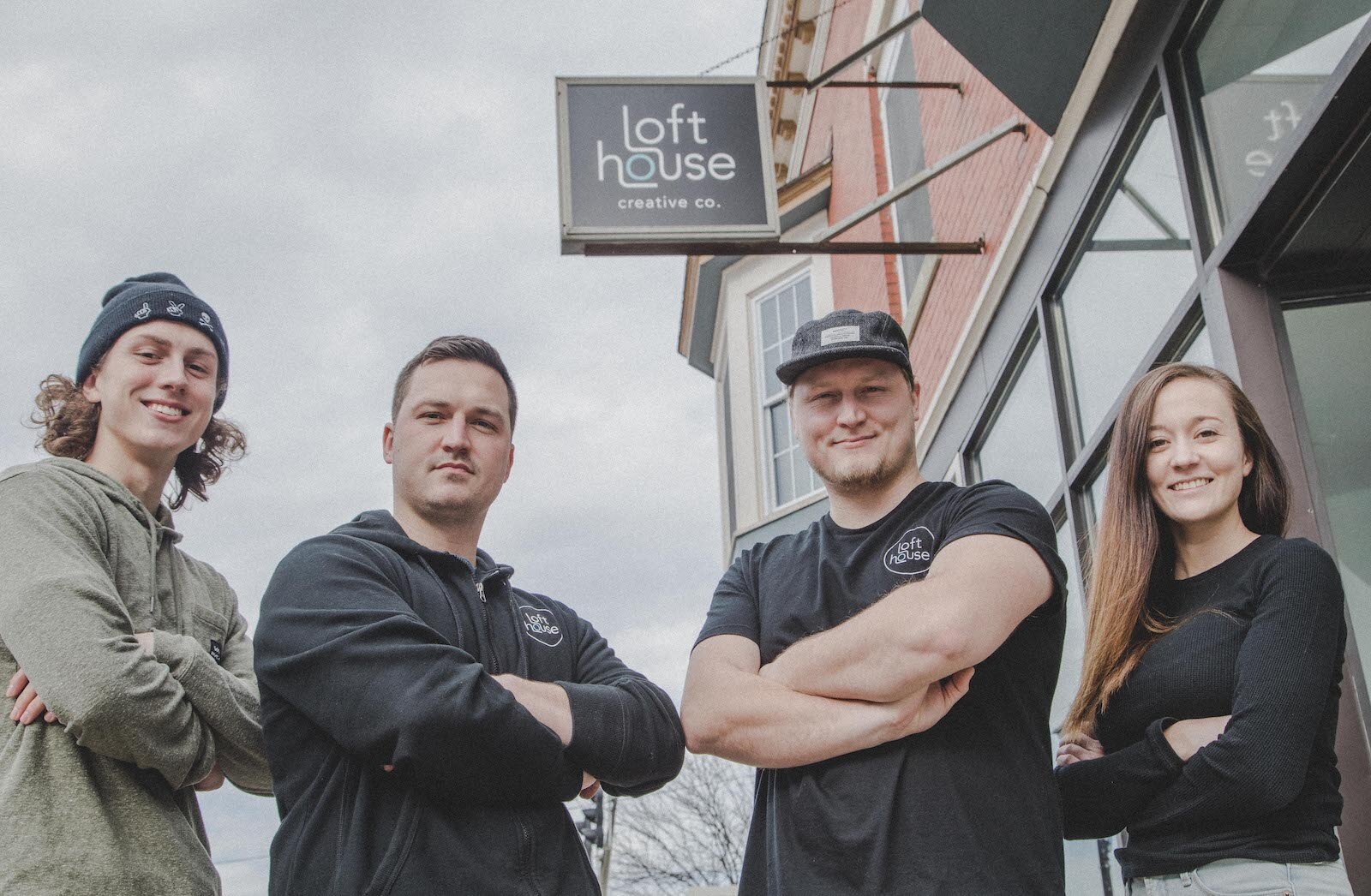 The Lofthouse team, from left, include: Aaron Voglewede, Brendon Voglewede, and Demi Brunner.