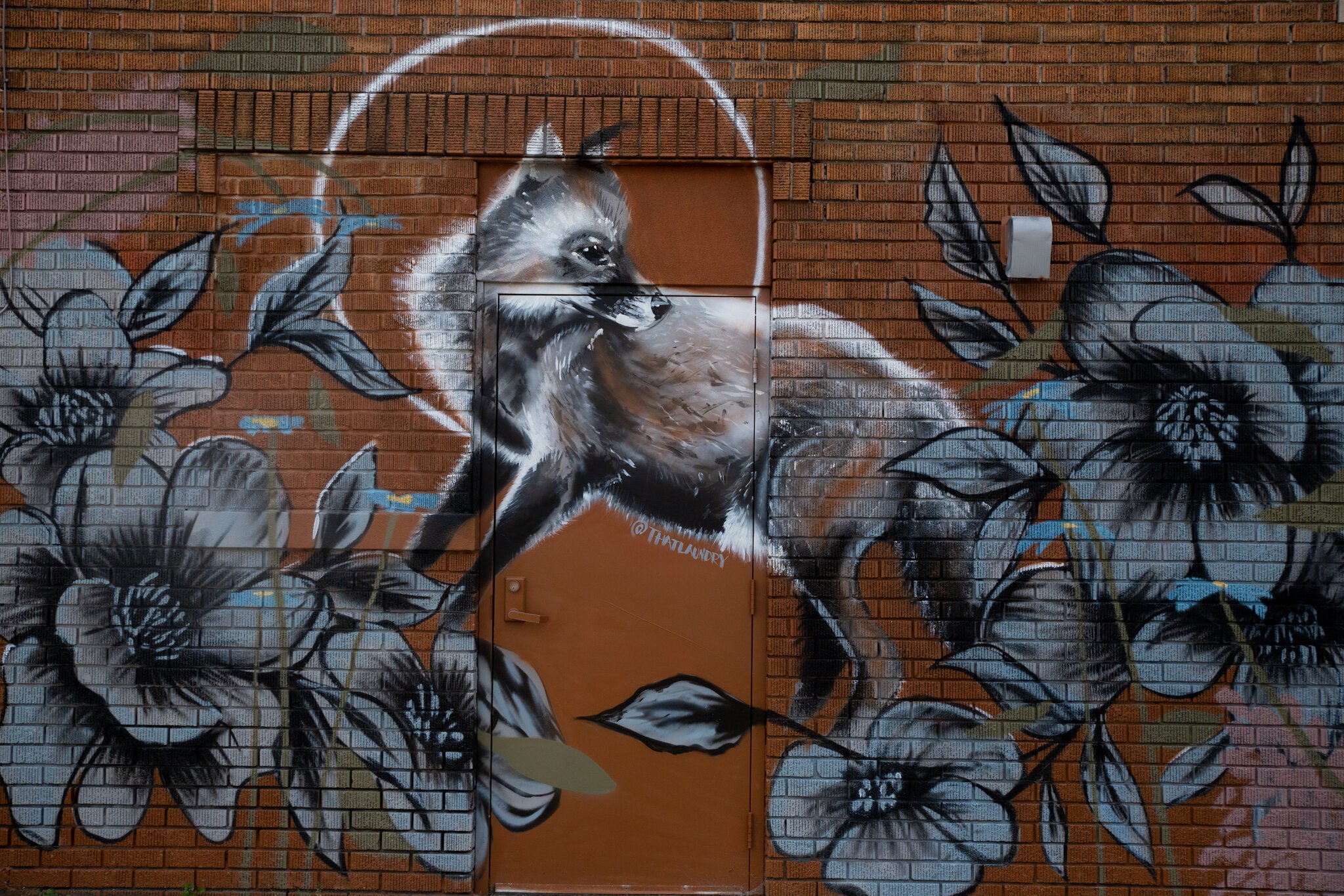 A mural on the side of the Friendly Fox at 4001 S. Wayne Ave.