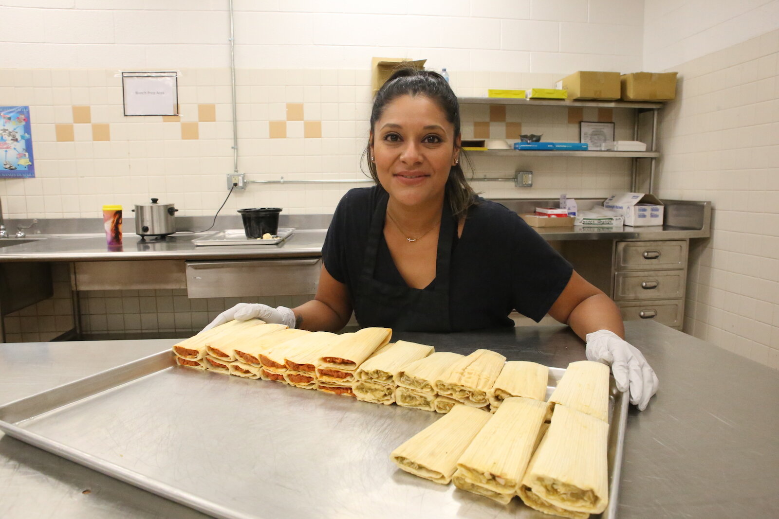 The Hot Tamale Co! makes three varieties of tamales: a red chili pork, a green chili chicken, and a vegetarian bean, cheese, and jalapeno.