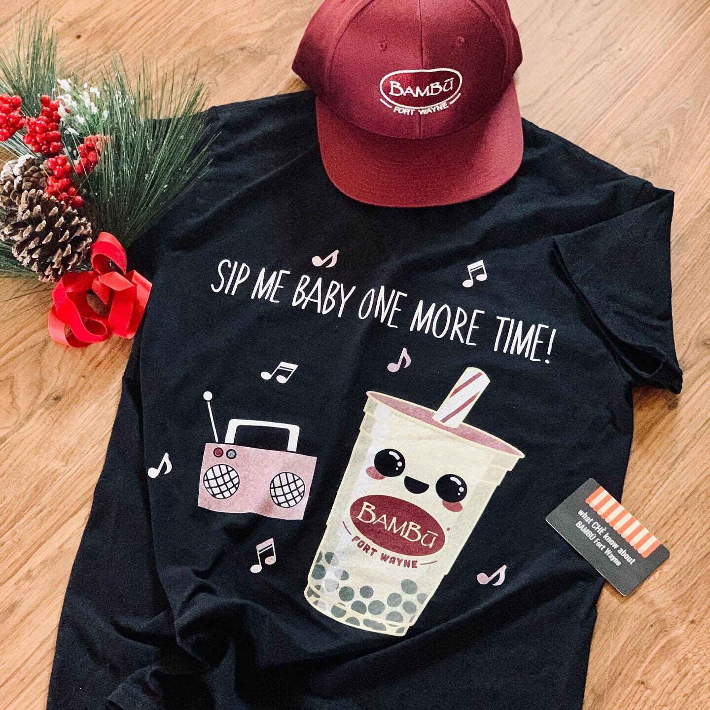 Bambu sells t-shirts and other gear.