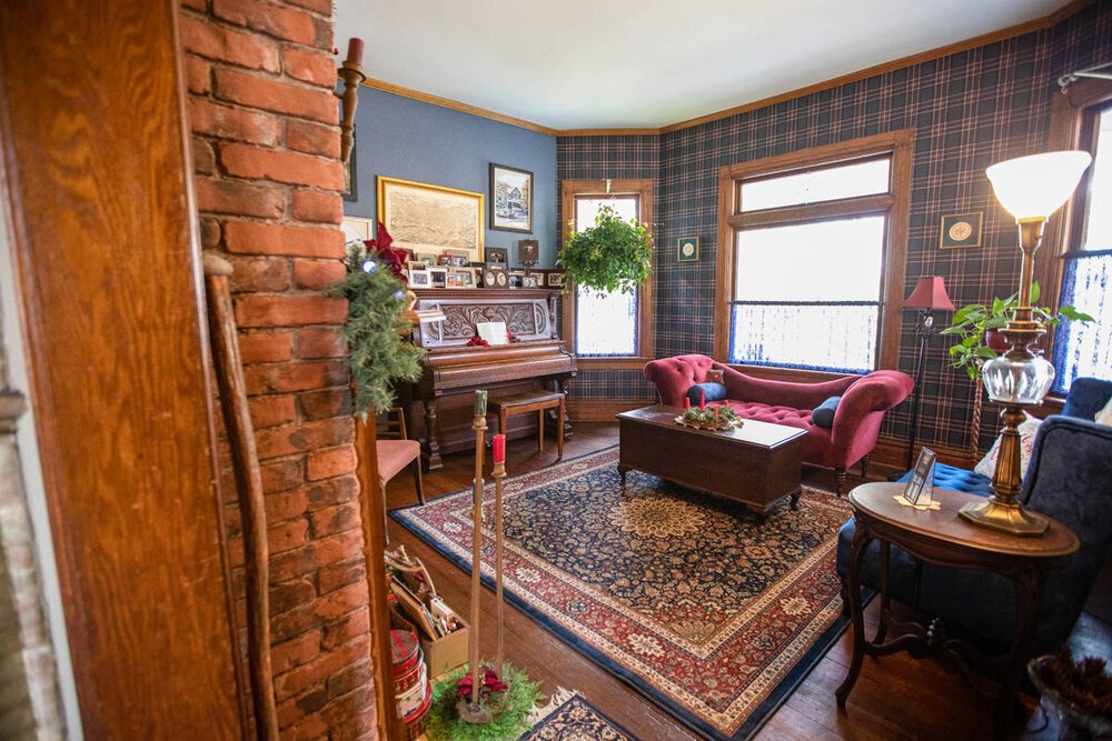 Inside the Lipsett House, built in 1895.