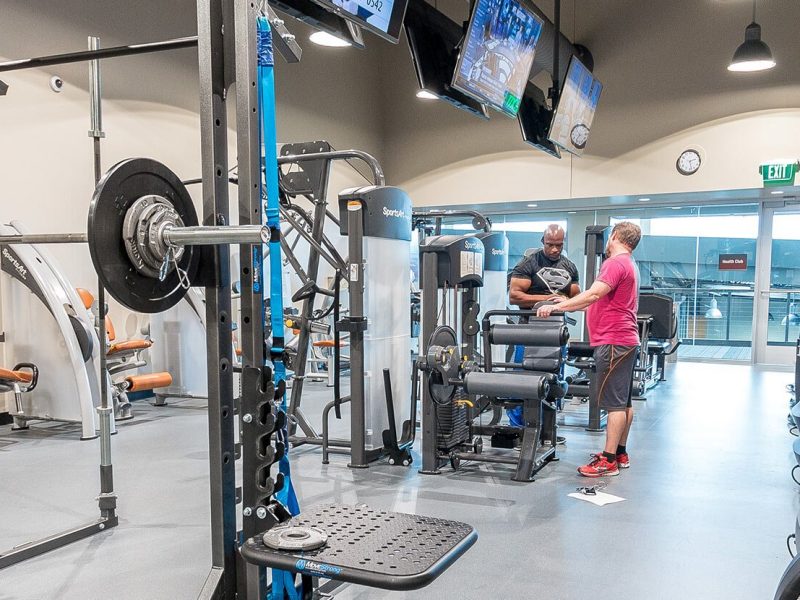 Sweetwater's on-site fitness facility.