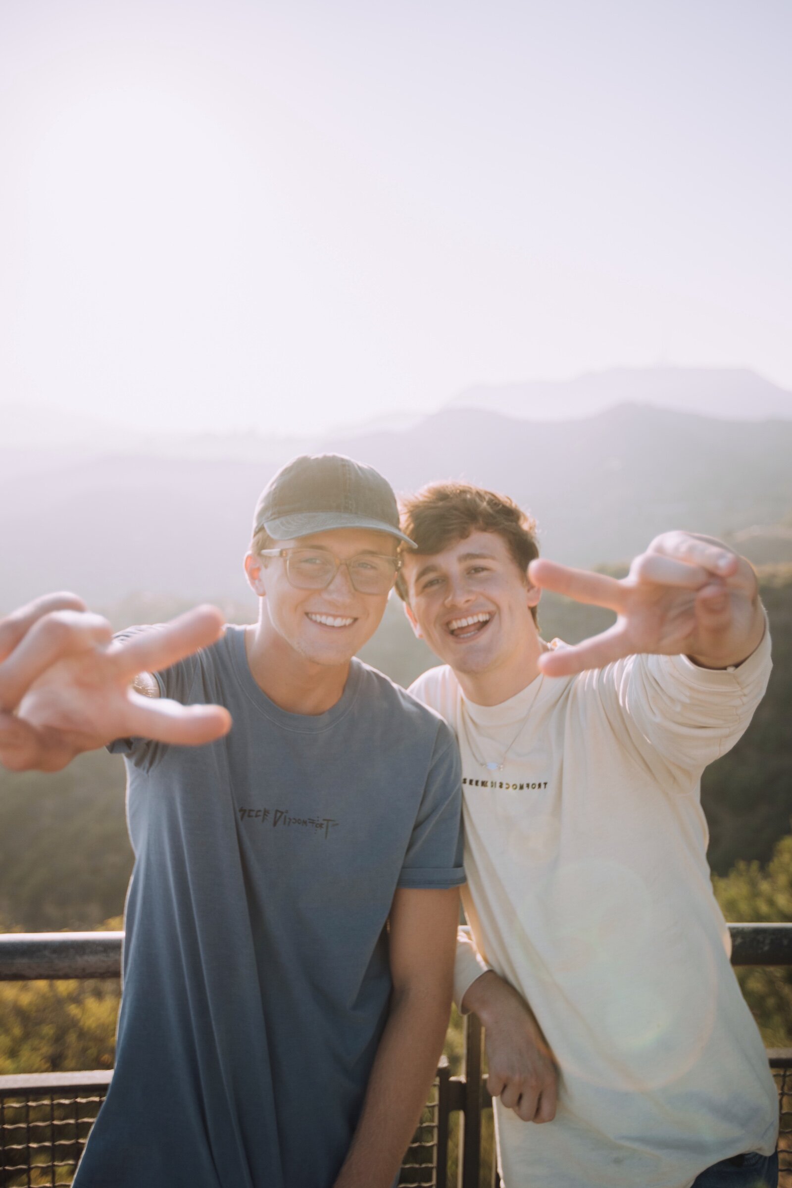 Coy Wickey, 22, left, and Brian O’Donnell, 21, right started the Cheeky Boyos.
