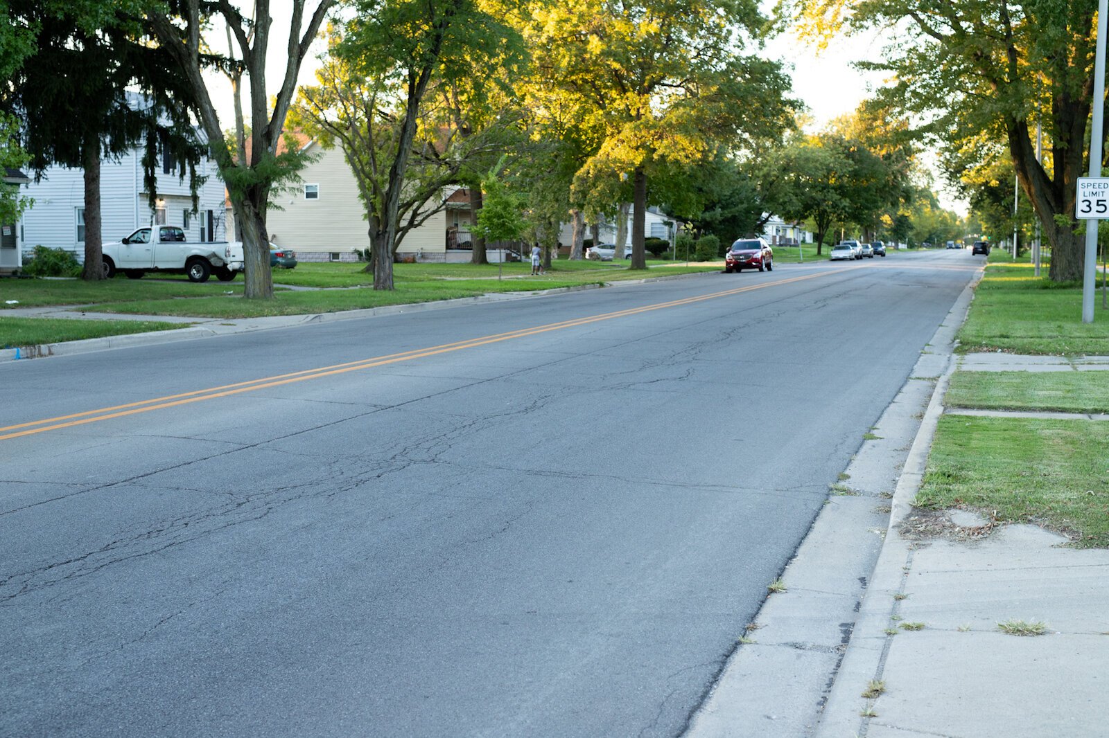 A street view of South Anthony Boulevard in 2020.