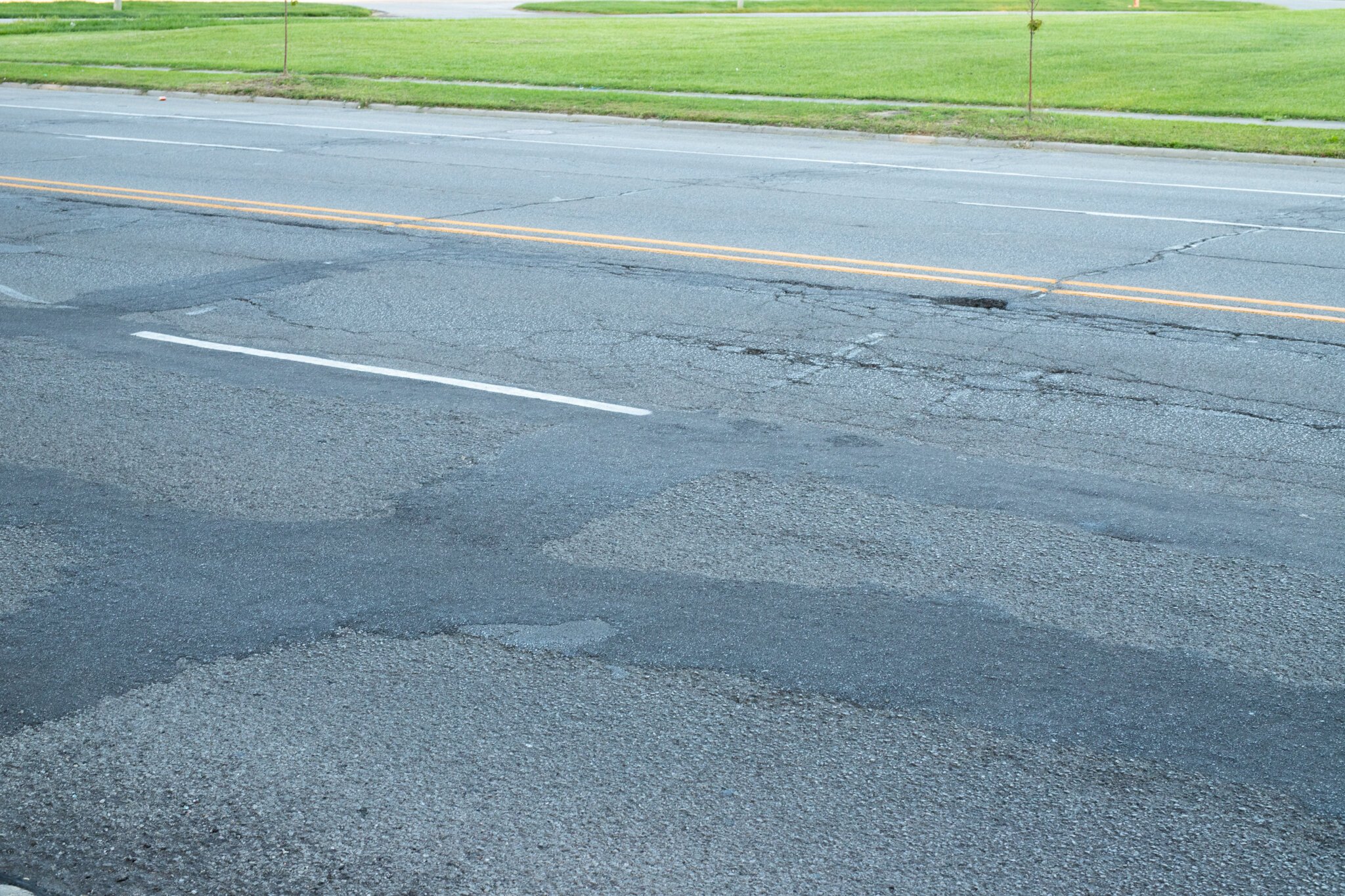 Streets are rated 1-10 according to the PASER rating system. This is a view of South Anthony Boulevard.