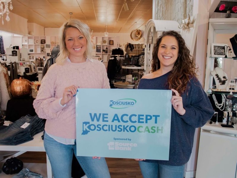 Kosciusko Cash is an innovative Buy One, Get One gift card program designed to support small businesses in Kosciusko County.