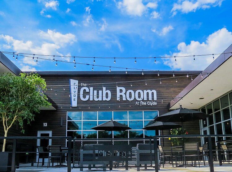 The Club Room at the Clyde Theatre is located at 1806 Bluffton Rd.
