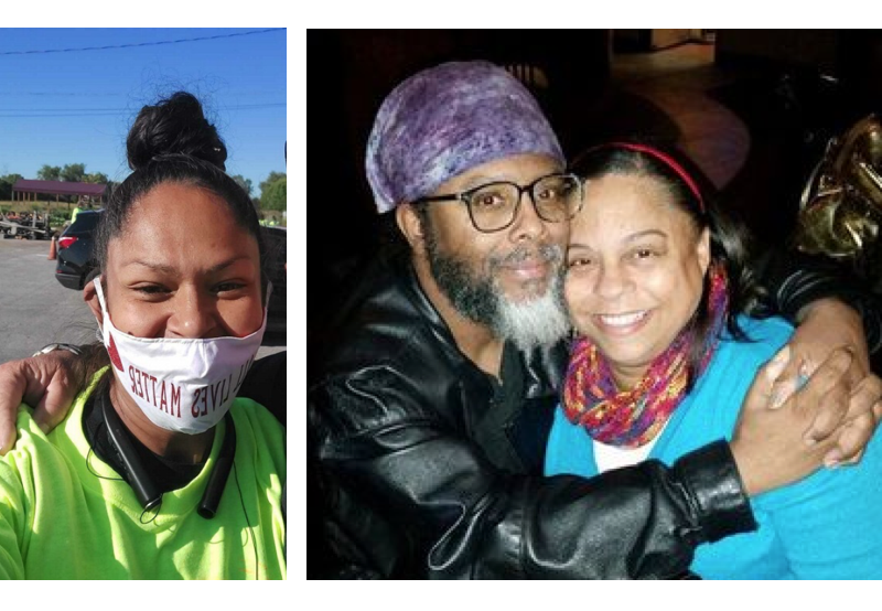 Anjelica "Angie" Soto, left, is one organizer behind a fundraiser for her friends, Tyrone and Melonie Cato, right.