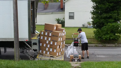 The Catos get shipments of dialysate delivered to their house so they can treat Tyrone at home.