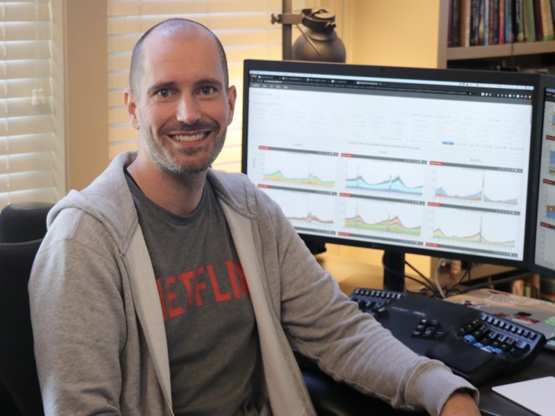 Tim Harvey brought his Netflix job with him to Fort Wayne two years ago. He continues working remotely for the Silicon Valley-based employer.