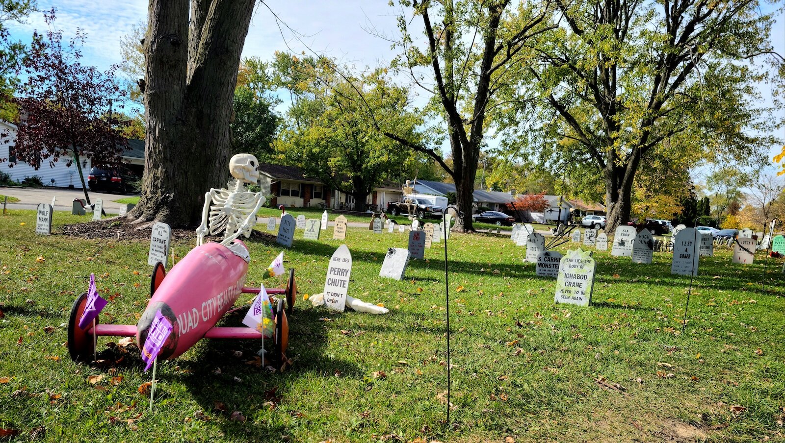 A boxcar operated by a skeleton is a family heirloom. Morse’s wife, Kathy, rode it when she was 11-years-old in 1970, as the only girl to ever race in the Quad City’s Soap Box Derby, in Davenport, IA.