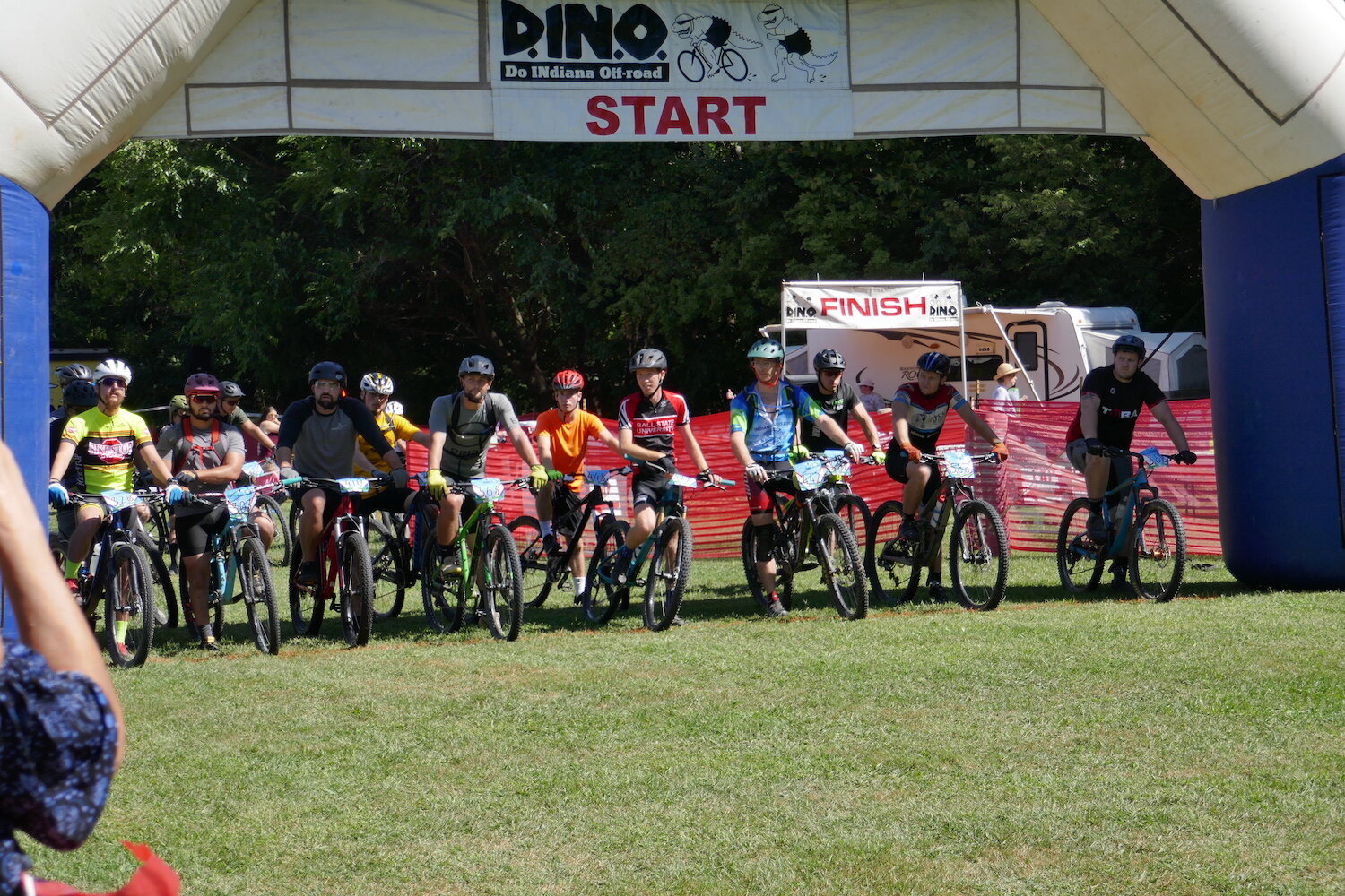 David Schramm competed in his first mountain bike race in 2020.