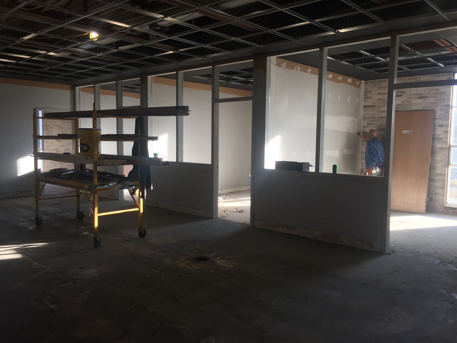 Once complete, Courageous Healing's space will have a spa-like atmosphere.