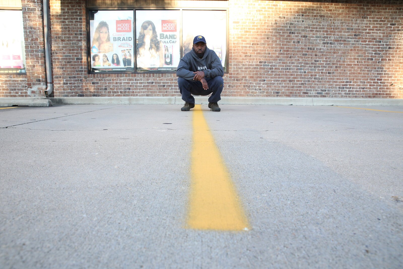 Isaac Fincher of Clean Lot Solutions offers line striping for businesses and organizations.