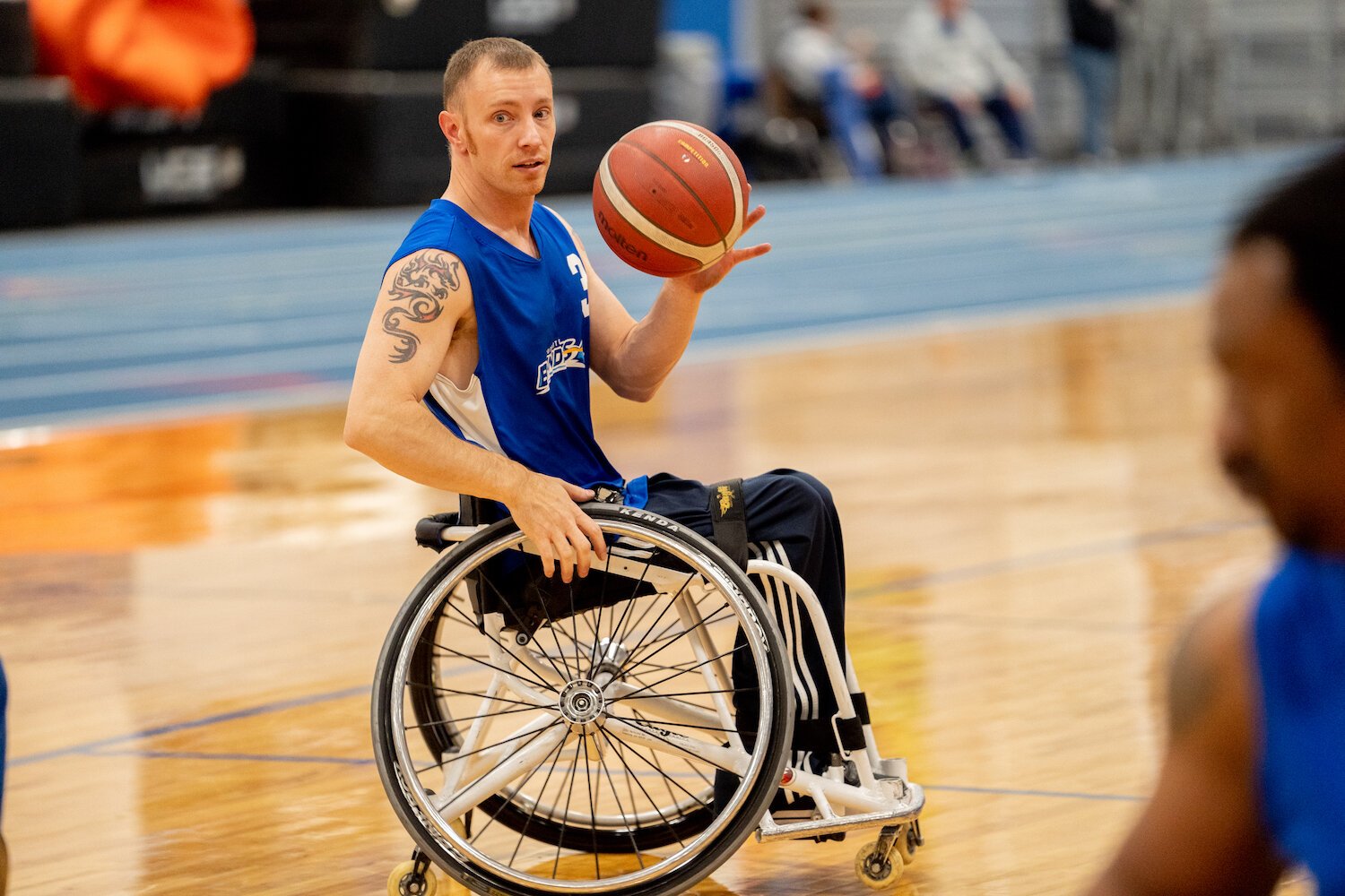 Wheelchair basketball is an inclusive sport that can be played by people of all abilities.