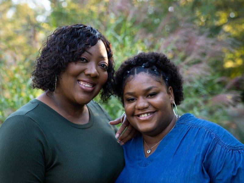 Lakisha Woods and her 17-year-old goddaughter Ariana.