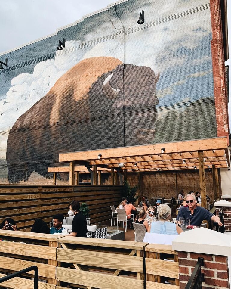 Nawa has a new patio space on The Landing.