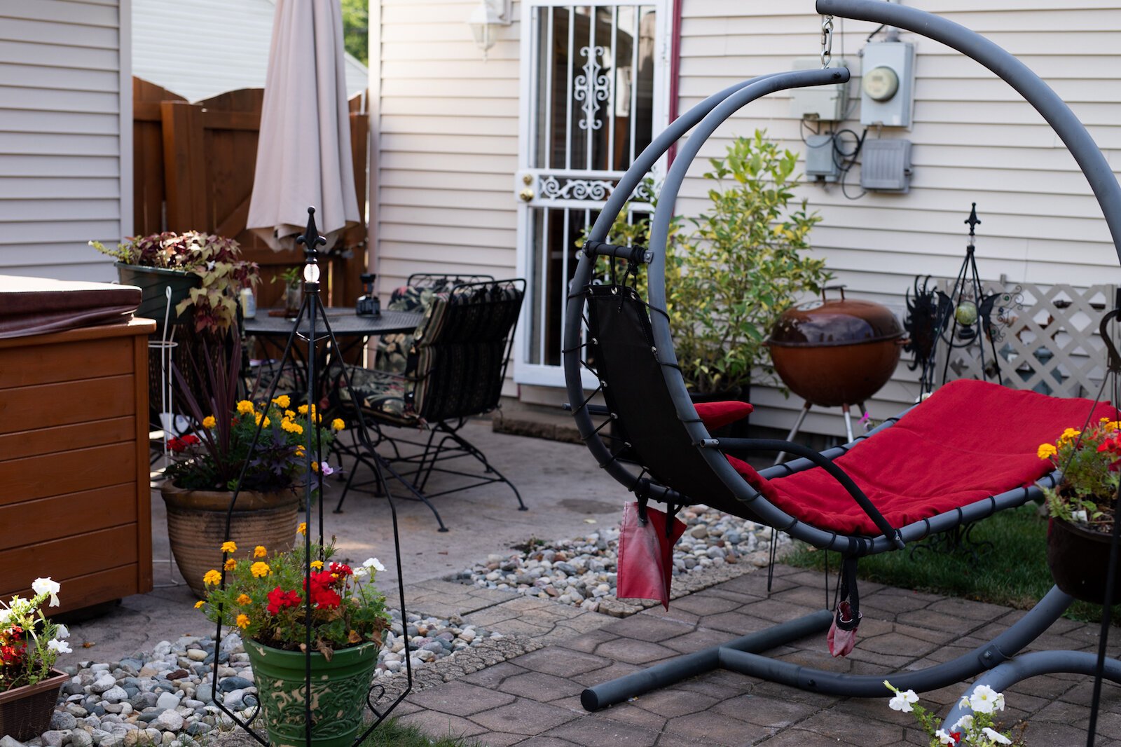 Diane's backyard oasis in Southeast Fort Wayne.