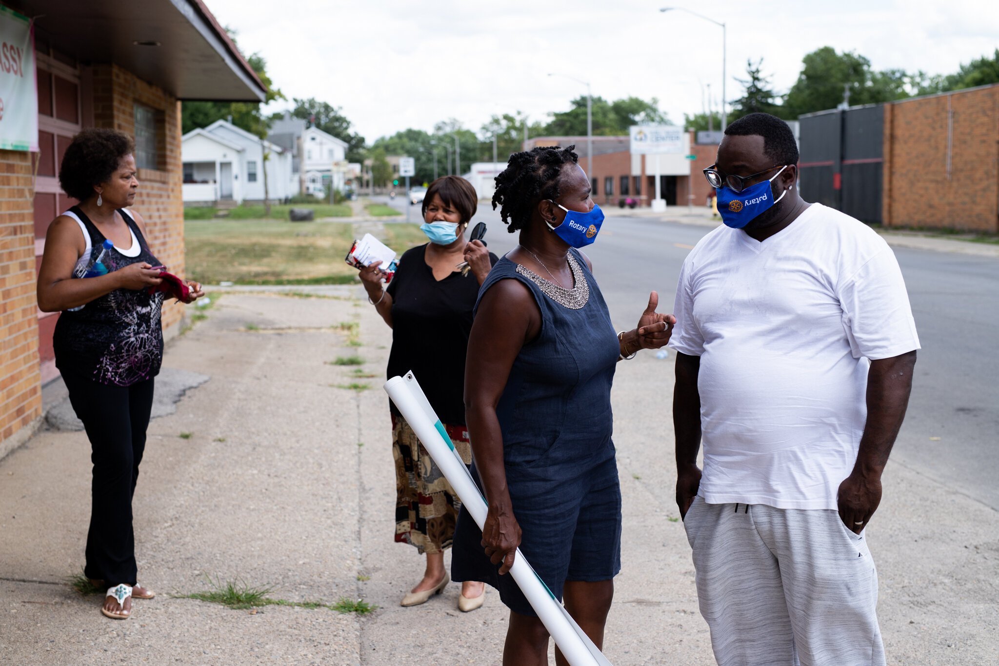 Rogers and other members of the Oxford Community Association make plans for their neighborhood's future.