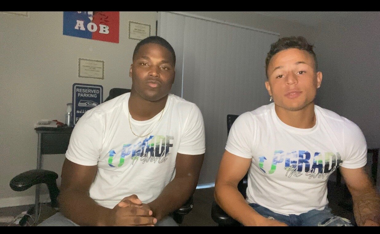 Trell Jones, left, and Donovan McLeister, right, Co-Founded Upgrade the World.