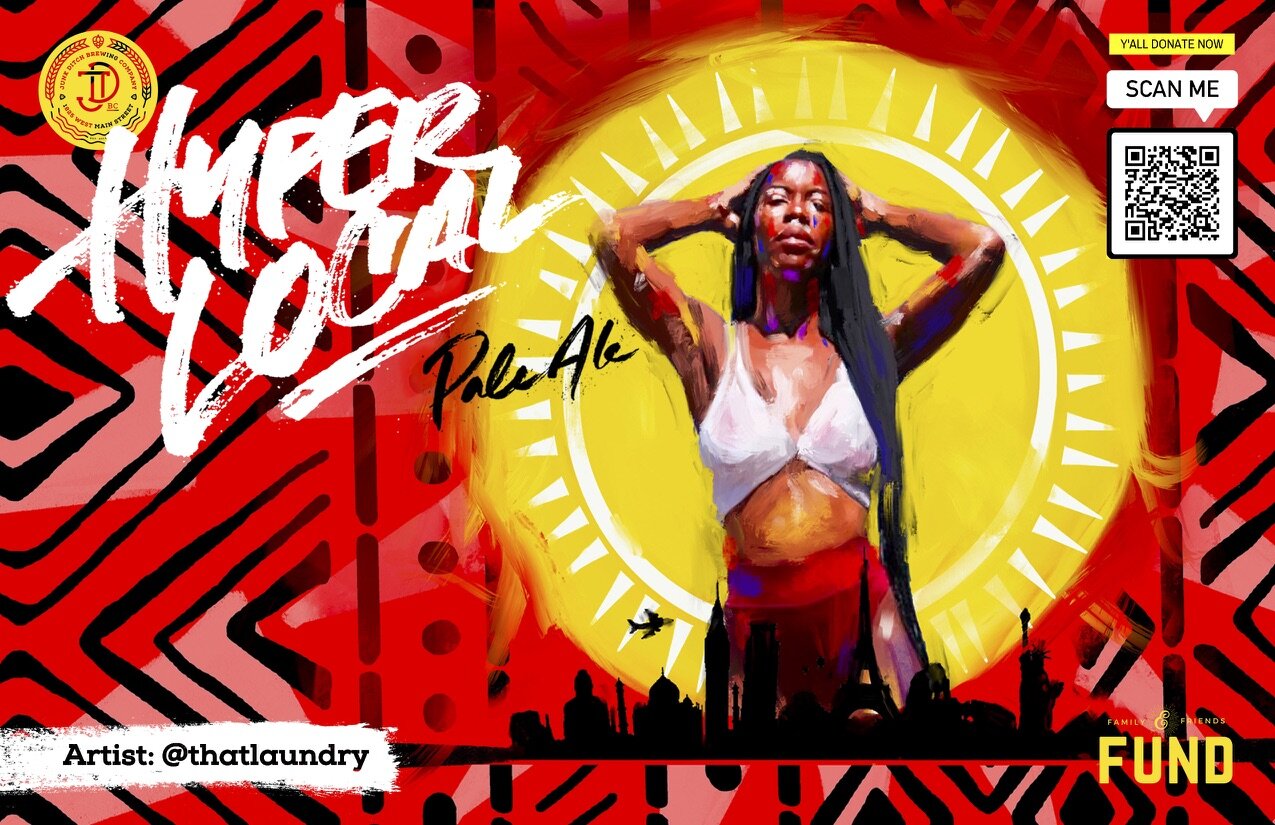 Theopolis Smith's piece, "Sun Made," draws attention to Black beauty among the wonders of the world.