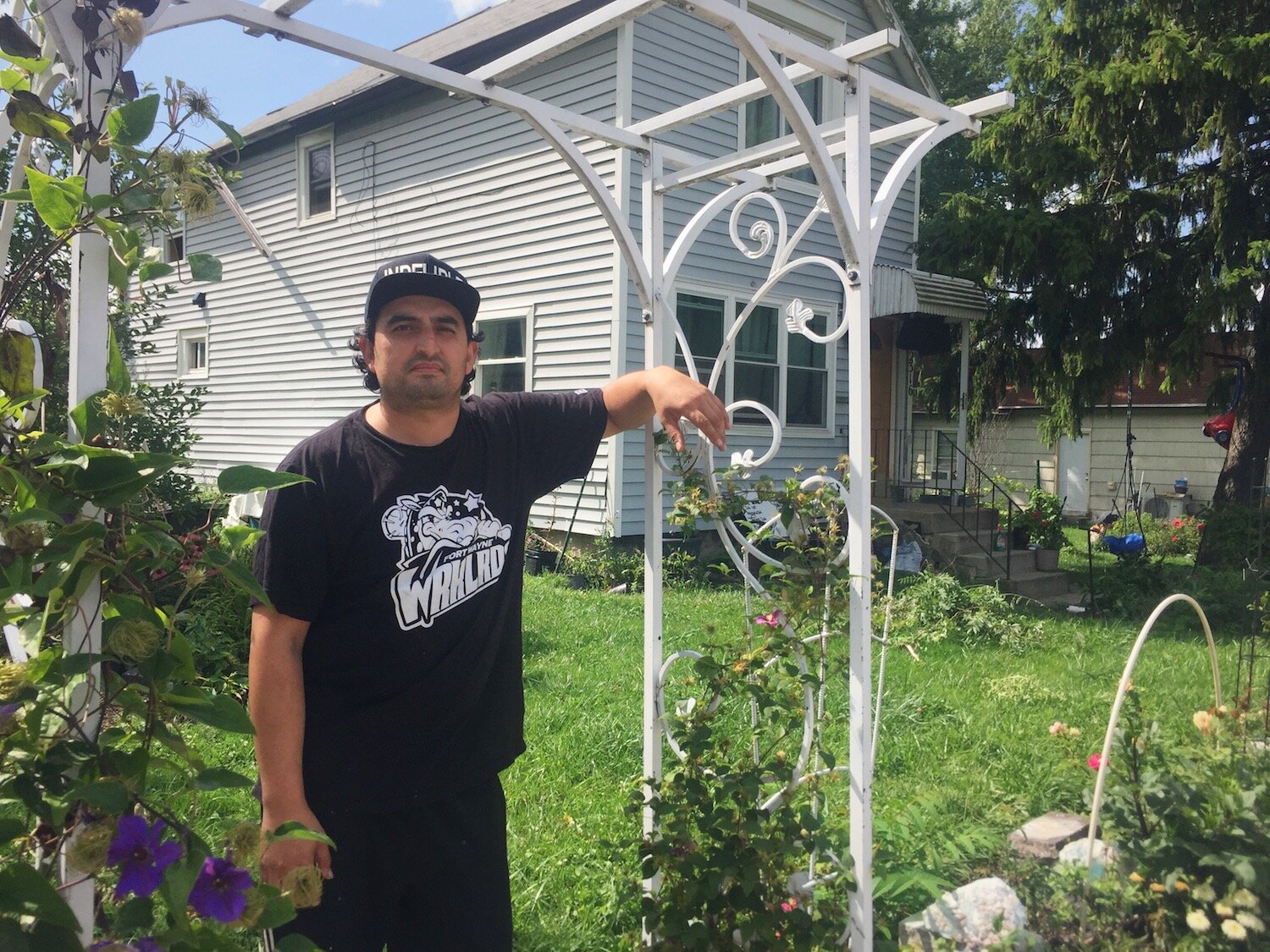 Francisco Reyes and his mother are working to revive their neighborhood with gardens and graffiti art.