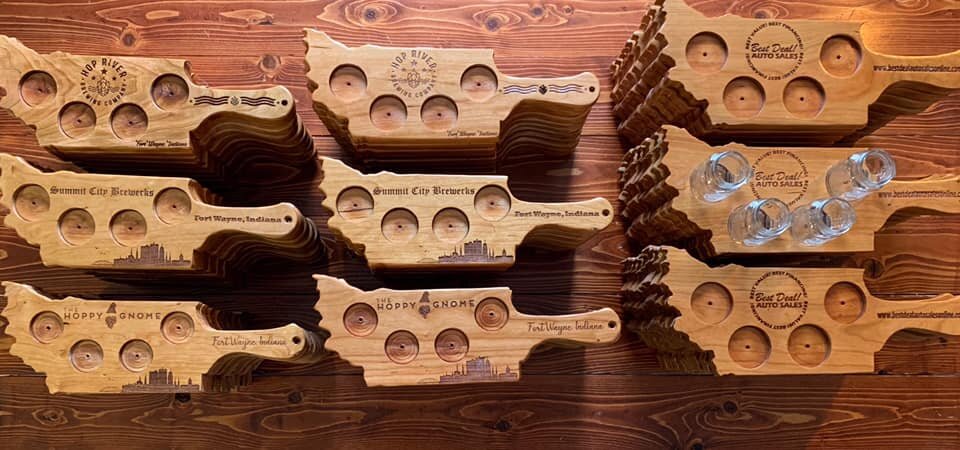 M&N Customs sold flight boards for local businesses like Hop River to support them during COVID-19.