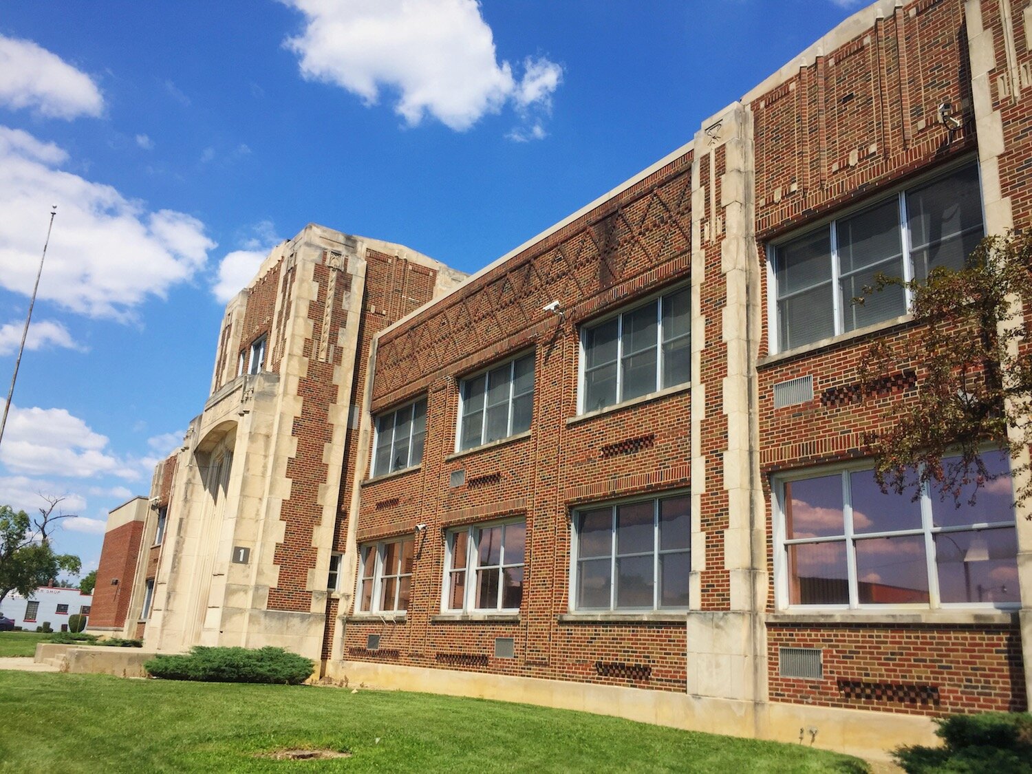 L.C. Ward Education Center is large, historic building in Southeast Fort Wayne at 3501 Warsaw St.