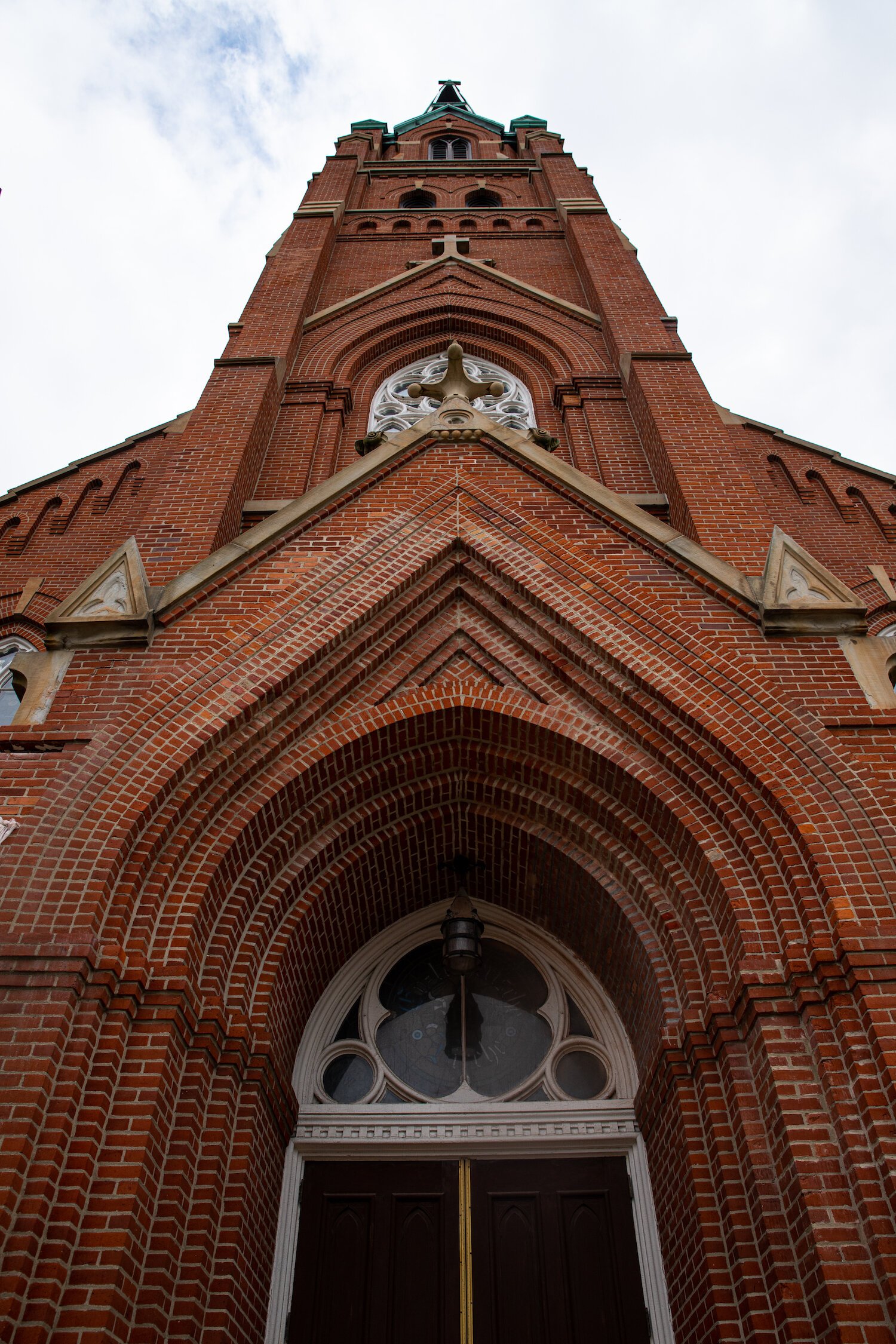 The architecture of churches near the Renaissance Pointe neighborhood caught Ridley's eye.