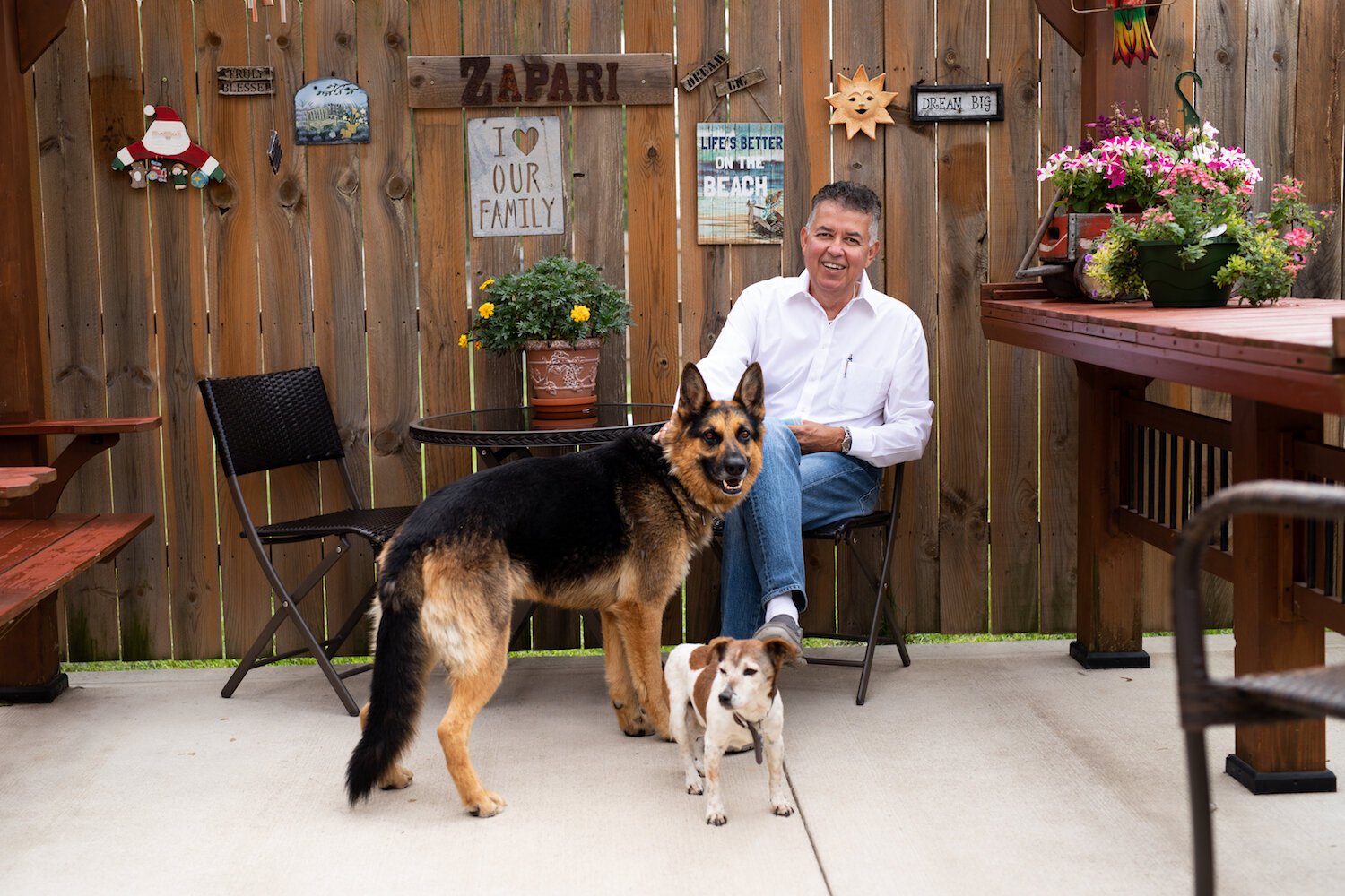 Fernando Zapari enjoys his home in the Mount Vernon Park neighborhood.