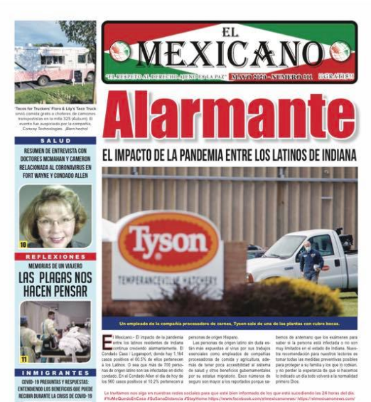 El Mexicano News shares stories about local and international Hispanic and Latino communities in English and Spanish.