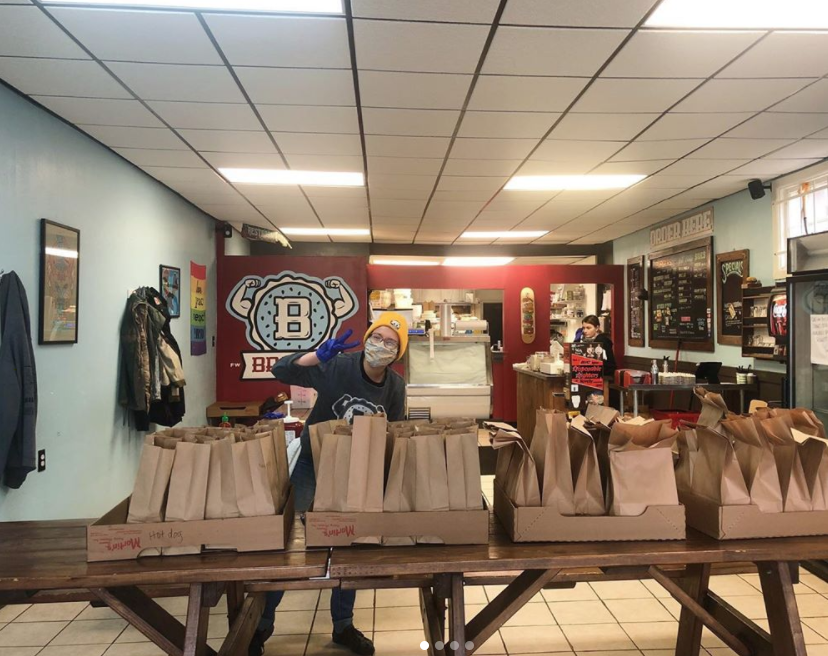 Bravas offered carry out during the COVID-19 pandemic.