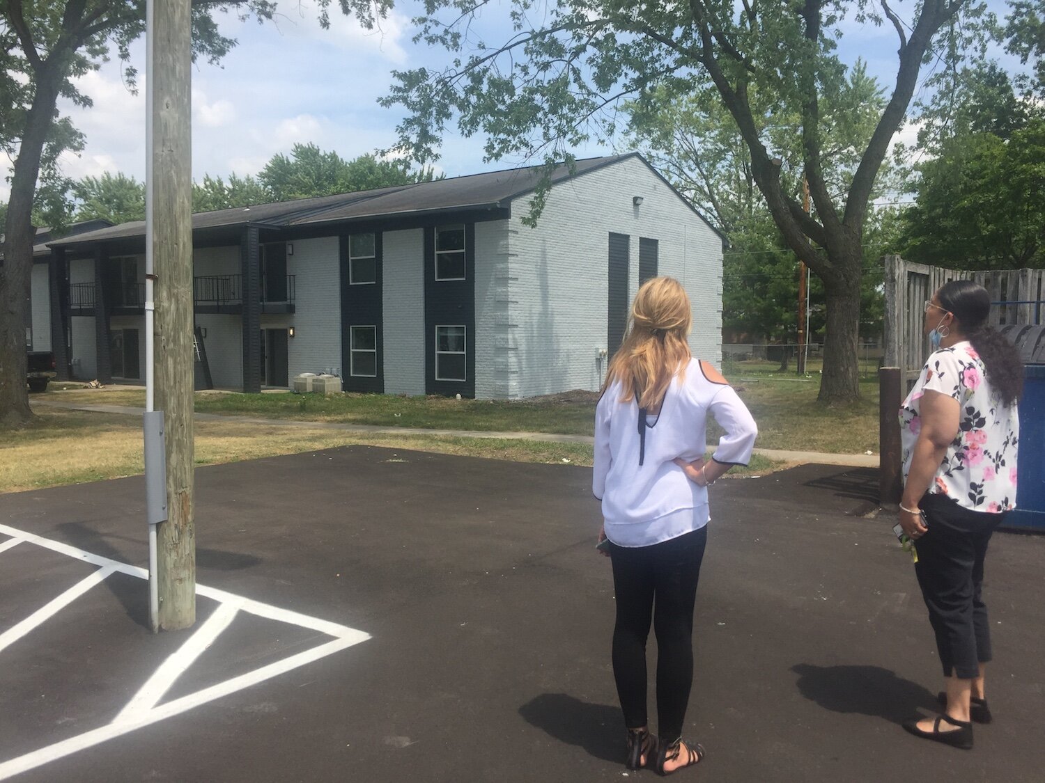 Birsfield and Bradtmueller help lease apartments for Parkview Village.