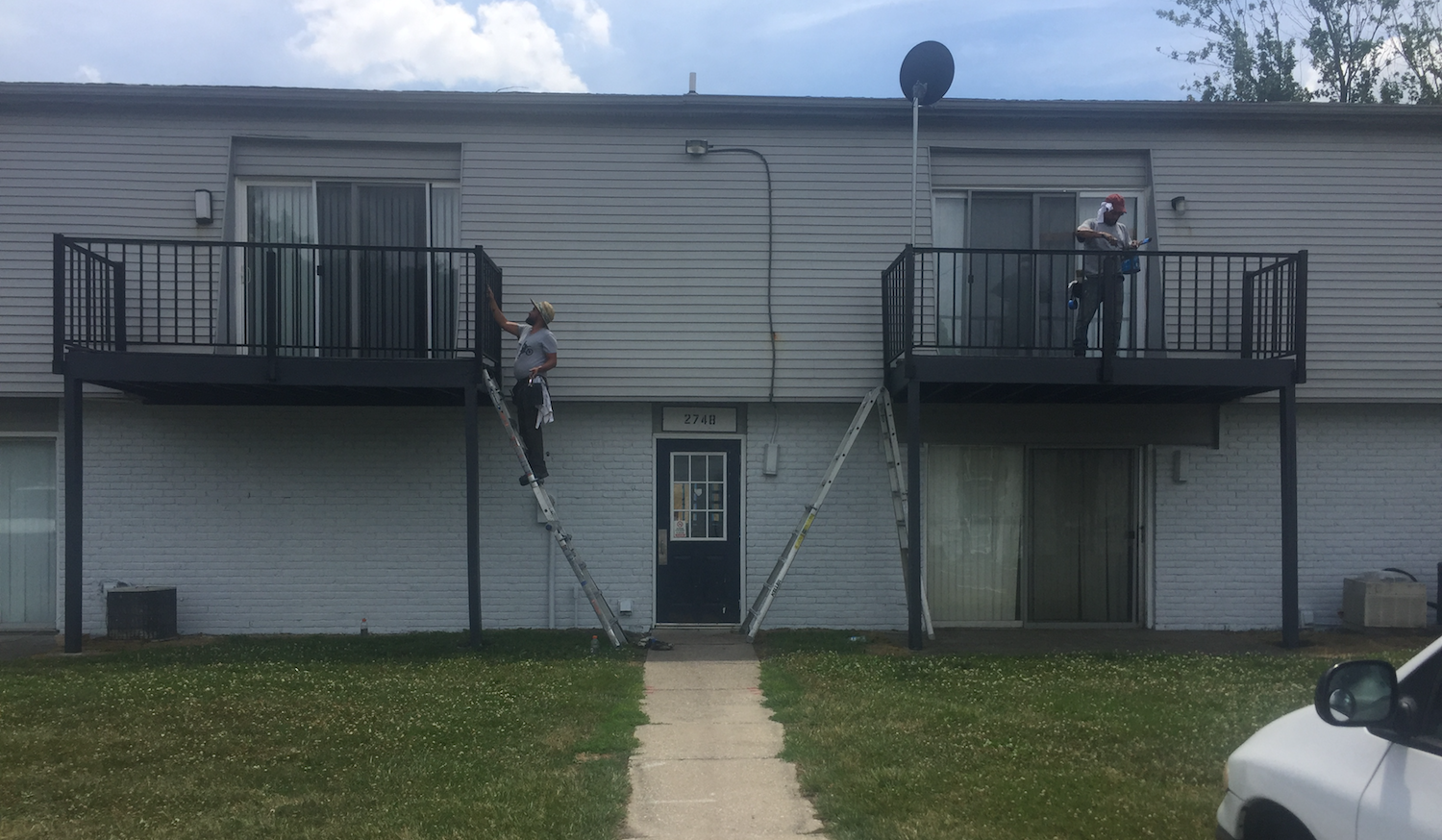 Construction in July at Parkview Village.