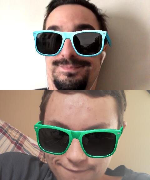 Graham (top) and Gordon (bottom) collaborate online to create Spectrum 23.9's programs.