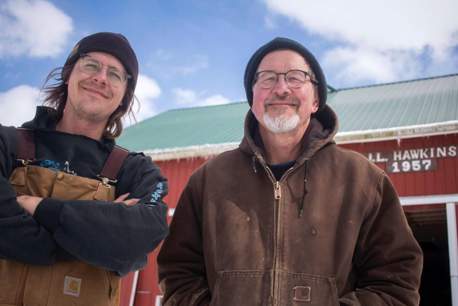 Zach and Jeff Hawkins manage Hawkins Family Farm.