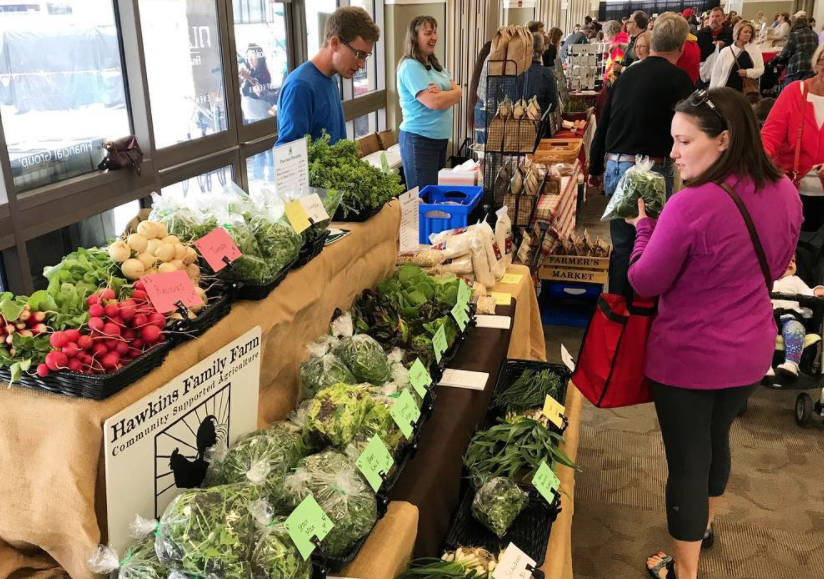 Hawkins Family Farm sells food at the Ft. Wayne Farmers Market.