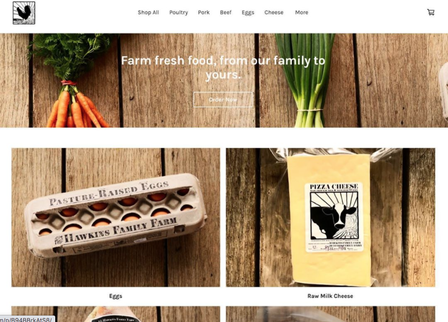 Hawkins Family Farm offers a Community Support Agriculture (CSA) program.