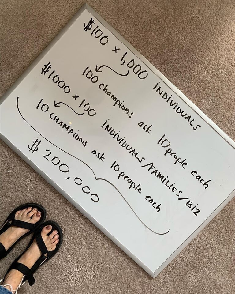 Giant is asking grassroots community volunteers to help her fundraise.