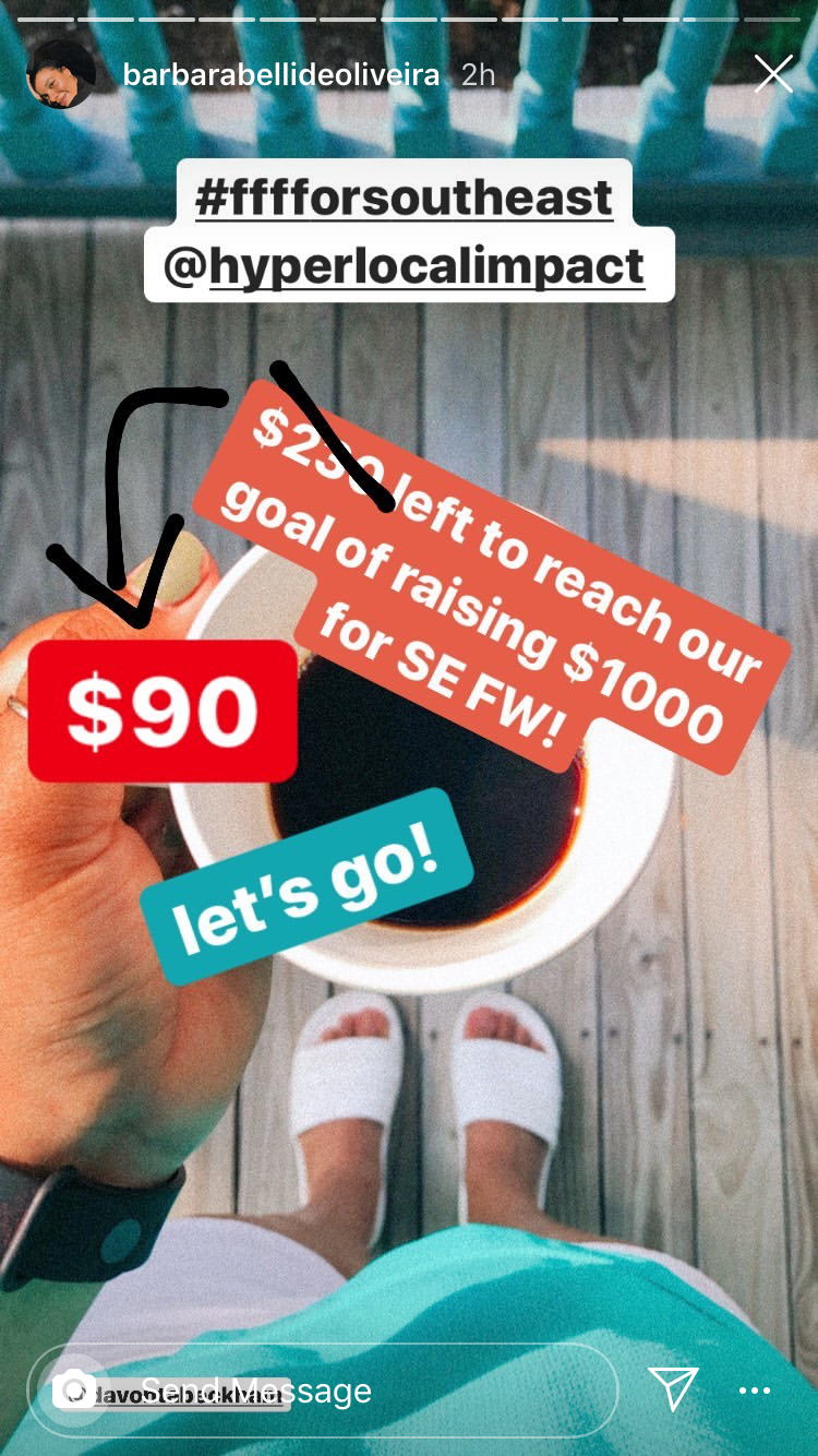 100 community volunteers are asking 10 people each to donate $100.