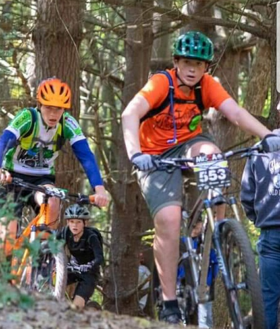 The NEIC Trailblazers ride in groups.