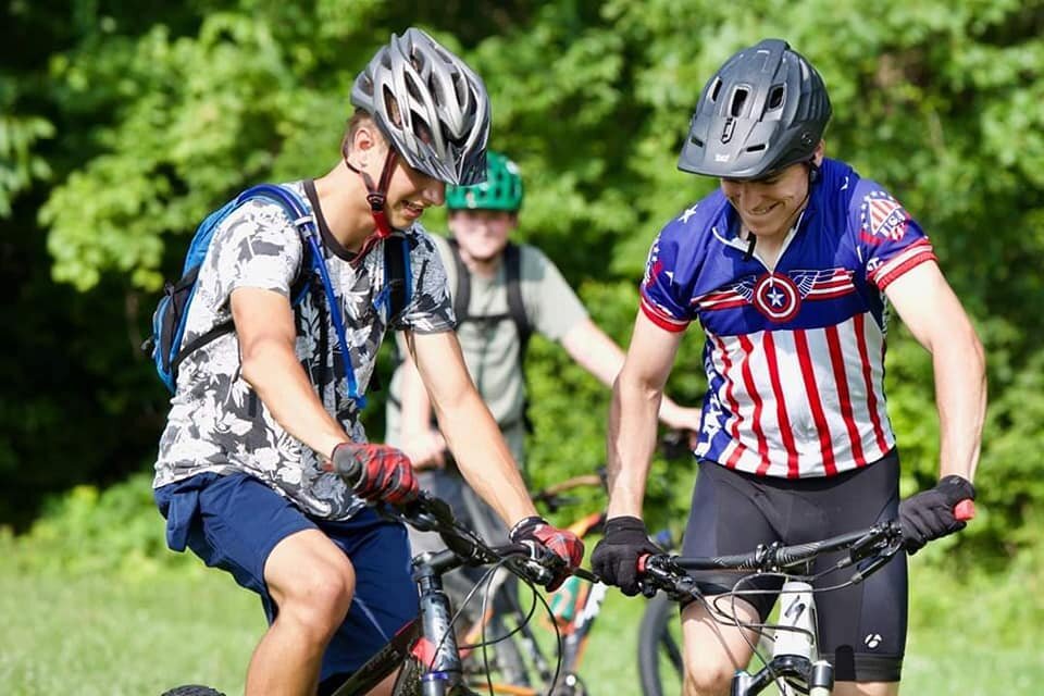 Members of the NEIC Trailblazers take to the trails.