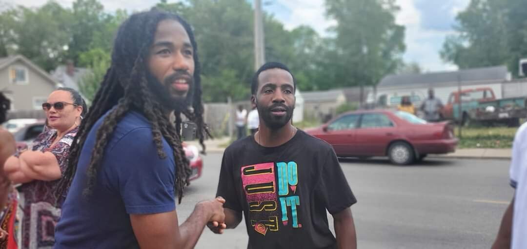 Adrian Curry, left, runs the Art Leadership Center (ALC) for children and young adults.