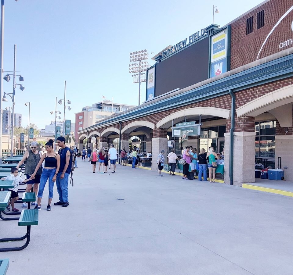 Ft. Wayne's Farmers Market is staying at Parkview Field this summer, setting up on the baseball stadium concourse.