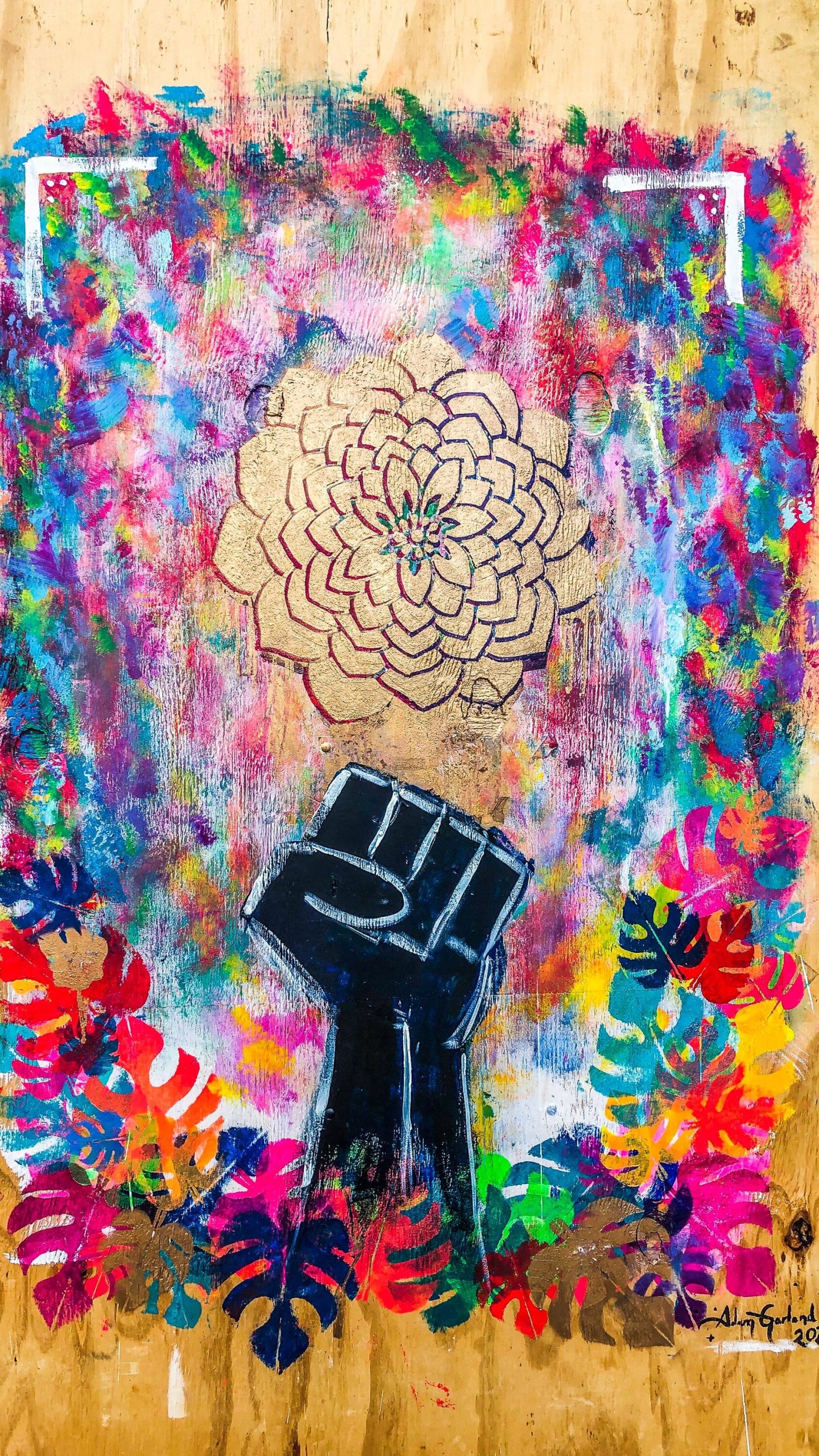 A mural by Adam Garland at Alyssum Montessori School.