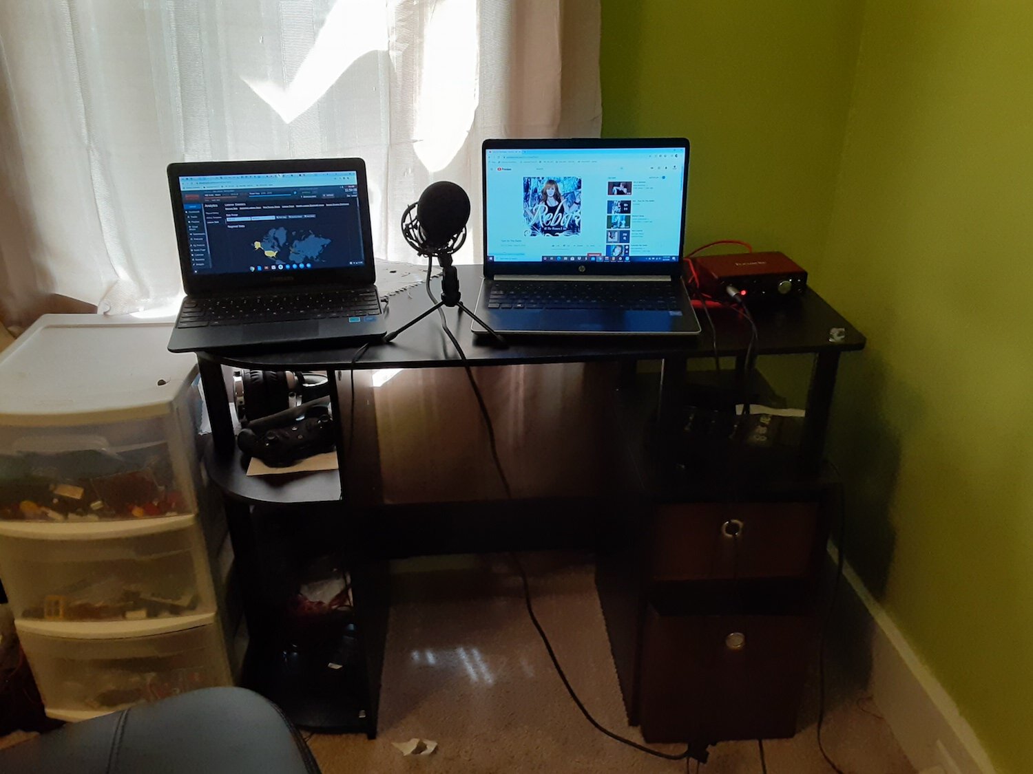 Broadcasters at Spectrum 23.9 work from home.