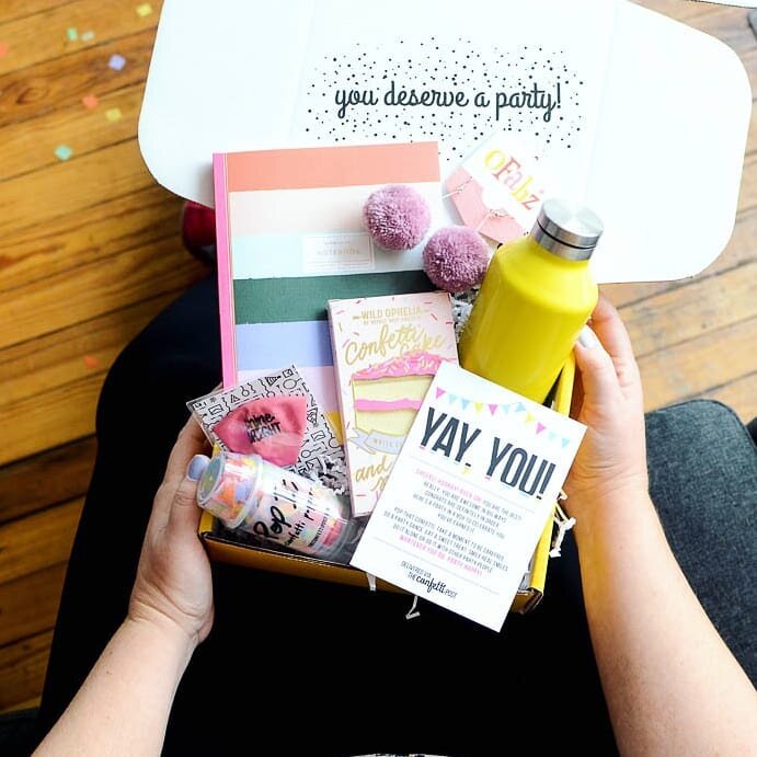 The Yay, You! Party Box by the Confetti Post.