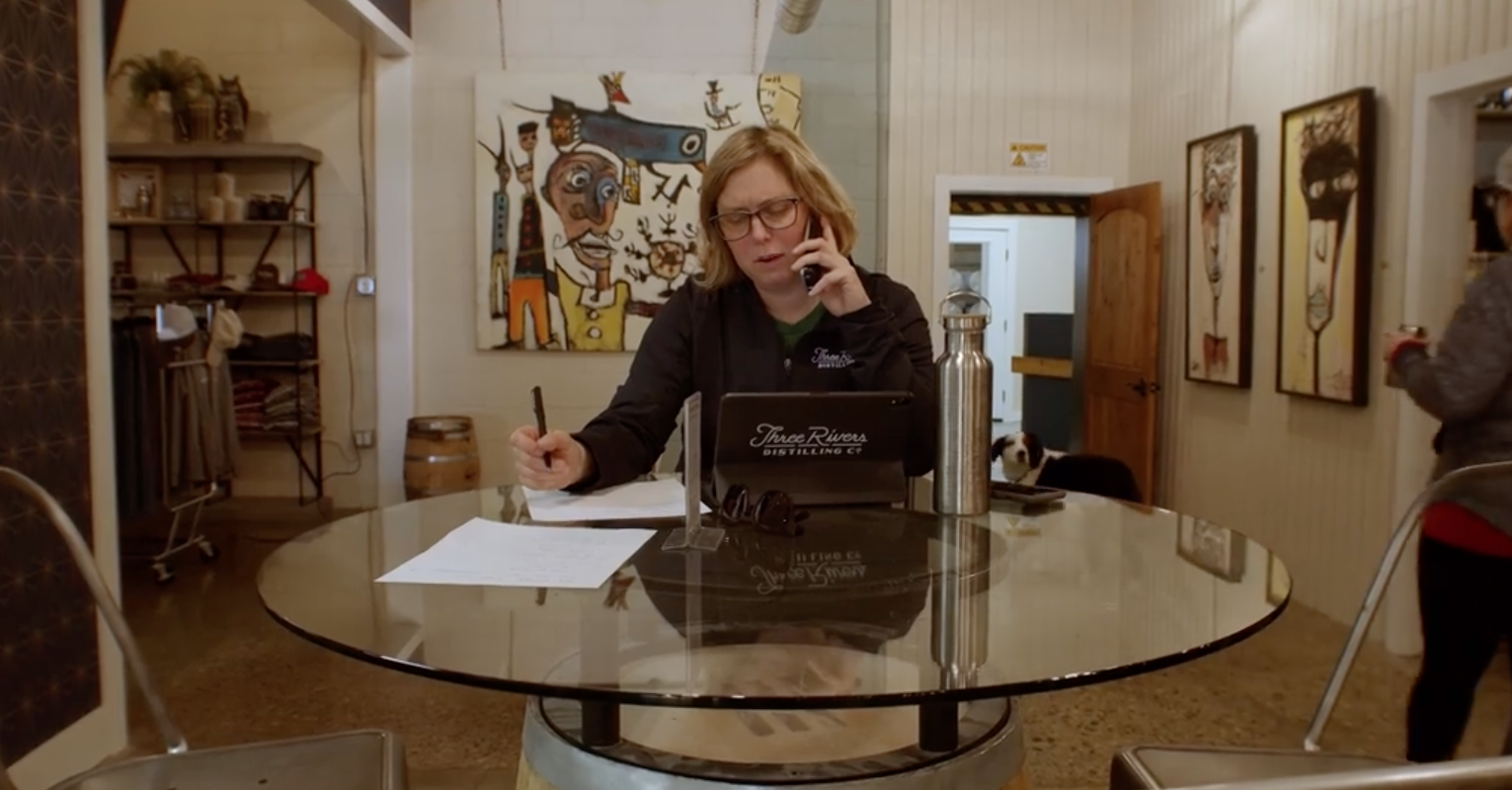 More Human TV captures the nonstop action inside Three Rivers Distilling Company on their first day of making hand sanitizer.