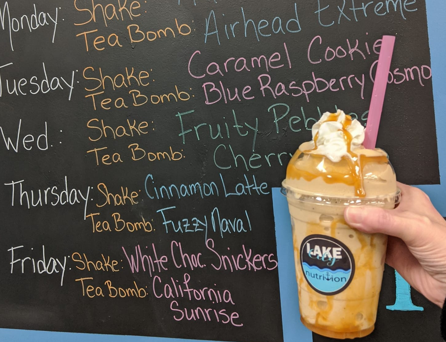 Lake City Nutrition offers fun new flavors every week.